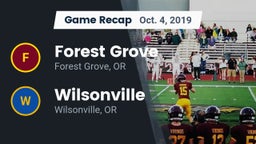 Recap: Forest Grove  vs. Wilsonville  2019