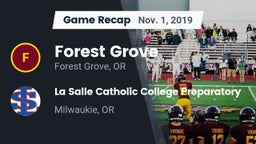 Recap: Forest Grove  vs. La Salle Catholic College Preparatory 2019