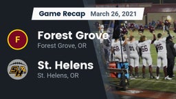 Recap: Forest Grove  vs. St. Helens  2021