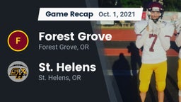 Recap: Forest Grove  vs. St. Helens  2021