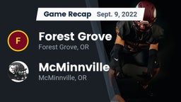 Recap: Forest Grove  vs. McMinnville  2022