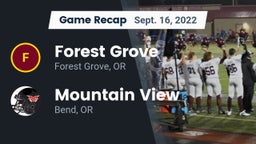 Recap: Forest Grove  vs. Mountain View  2022