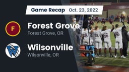 Recap: Forest Grove  vs. Wilsonville  2022