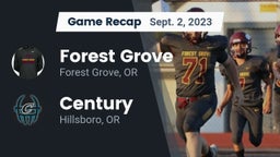 Recap: Forest Grove  vs. Century  2023