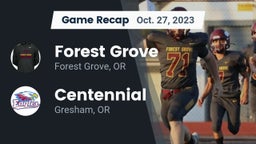 Recap: Forest Grove  vs. Centennial  2023
