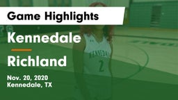 Kennedale  vs Richland  Game Highlights - Nov. 20, 2020