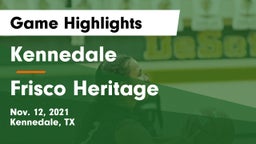 Kennedale  vs Frisco Heritage  Game Highlights - Nov. 12, 2021