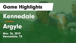 Kennedale  vs Argyle  Game Highlights - Nov. 26, 2019