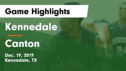 Kennedale  vs Canton  Game Highlights - Dec. 19, 2019