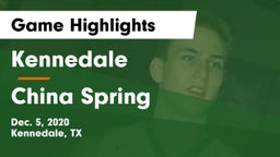 Kennedale  vs China Spring  Game Highlights - Dec. 5, 2020