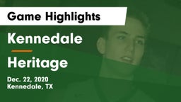 Kennedale  vs Heritage  Game Highlights - Dec. 22, 2020