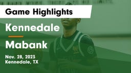 Kennedale  vs Mabank  Game Highlights - Nov. 28, 2023