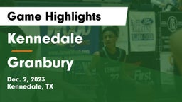 Kennedale  vs Granbury  Game Highlights - Dec. 2, 2023