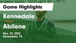 Kennedale  vs Abilene  Game Highlights - Dec. 29, 2023