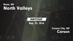 Matchup: North Valleys High vs. Carson  2016