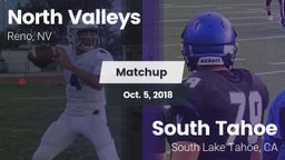 Matchup: North Valleys High vs. South Tahoe  2018