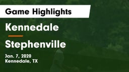 Kennedale  vs Stephenville  Game Highlights - Jan. 7, 2020