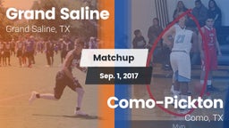 Matchup: Grand Saline High vs. Como-Pickton  2017