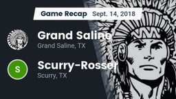 Recap: Grand Saline  vs. Scurry-Rosser  2018