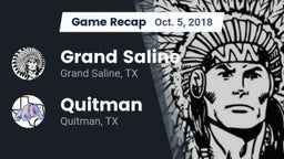Recap: Grand Saline  vs. Quitman  2018