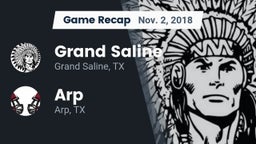 Recap: Grand Saline  vs. Arp  2018