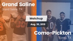 Matchup: Grand Saline High vs. Como-Pickton  2019