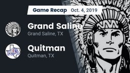 Recap: Grand Saline  vs. Quitman  2019
