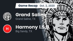 Recap: Grand Saline  vs. Harmony I.S.D. 2020