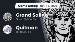 Recap: Grand Saline  vs. Quitman  2020