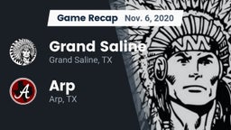 Recap: Grand Saline  vs. Arp  2020