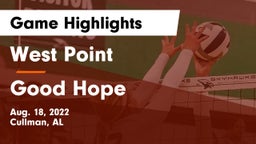 West Point  vs Good Hope  Game Highlights - Aug. 18, 2022
