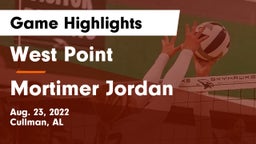 West Point  vs Mortimer Jordan  Game Highlights - Aug. 23, 2022