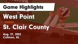 West Point  vs St. Clair County  Game Highlights - Aug. 27, 2022