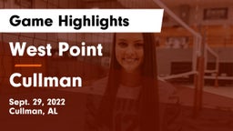 West Point  vs Cullman  Game Highlights - Sept. 29, 2022
