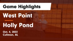 West Point  vs Holly Pond  Game Highlights - Oct. 4, 2022