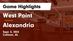 West Point  vs Alexandria  Game Highlights - Sept. 5, 2023
