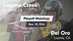 Matchup: Laguna Creek High vs. Del Oro  2016