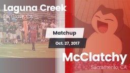 Matchup: Laguna Creek High vs. McClatchy  2017