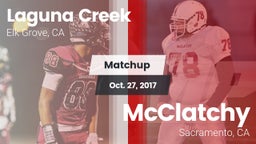 Matchup: Laguna Creek High vs. McClatchy  2017