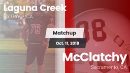 Matchup: Laguna Creek High vs. McClatchy  2019
