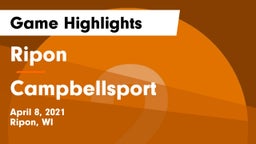 Ripon  vs Campbellsport  Game Highlights - April 8, 2021