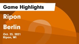 Ripon  vs Berlin  Game Highlights - Oct. 23, 2021
