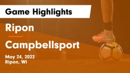 Ripon  vs Campbellsport  Game Highlights - May 24, 2022