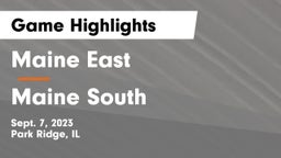 Maine East  vs Maine South  Game Highlights - Sept. 7, 2023