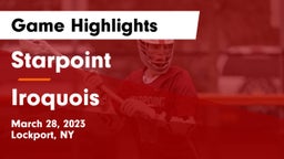 Starpoint  vs Iroquois  Game Highlights - March 28, 2023