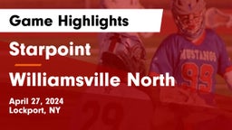 Starpoint  vs Williamsville North  Game Highlights - April 27, 2024