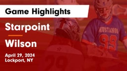 Starpoint  vs Wilson  Game Highlights - April 29, 2024
