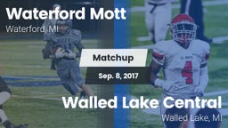 Matchup: Waterford Mott vs. Walled Lake Central  2017