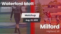 Matchup: Waterford Mott vs. Milford  2018