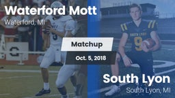 Matchup: Waterford Mott vs. South Lyon  2018